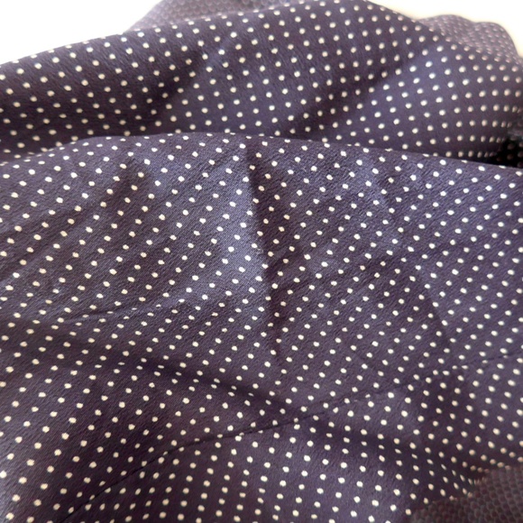Vintage Yves Saint Laurent Women 2-4 Polka Dot Silk Shell - Picture 14 of 14